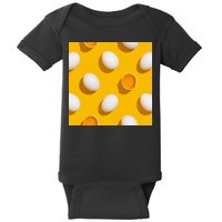 Chicken Eggs Pattern Baby Bodysuit