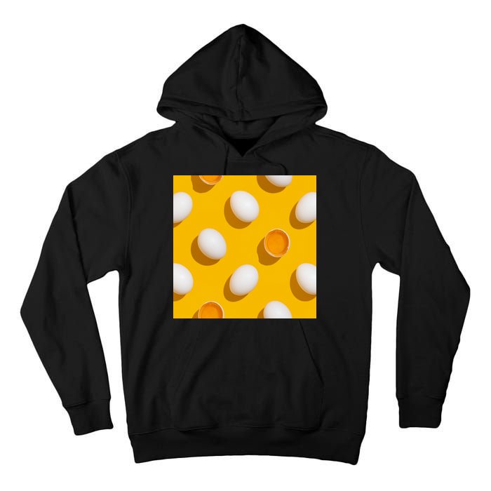 Chicken Eggs Pattern Tall Hoodie
