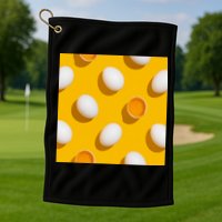 Chicken Eggs Pattern Golf Towel