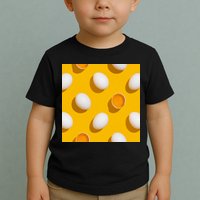 Chicken Eggs Pattern Toddler T-Shirt