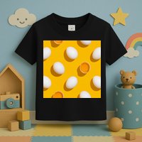 Chicken Eggs Pattern Toddler T-Shirt