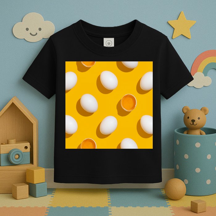 Chicken Eggs Pattern Toddler T-Shirt