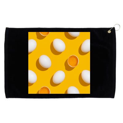 Chicken Eggs Pattern Grommeted Golf Towel