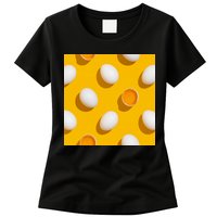 Chicken Eggs Pattern Womens T-Shirt