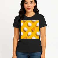 Chicken Eggs Pattern Womens T-Shirt
