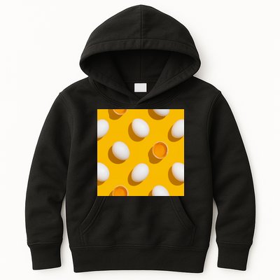 Chicken Eggs Pattern Kids Hoodie