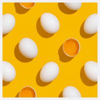 Chicken Eggs Pattern Garment-Dyed Sweatshirt