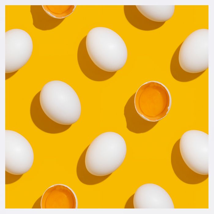 Chicken Eggs Pattern Garment-Dyed Sweatshirt