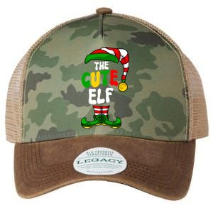 Cute Elf Pajama Matching Group Christmas Holiday Legacy Tie Dye Trucker Hat