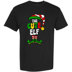 Cute Elf Pajama Matching Group Christmas Holiday Garment-Dyed Heavyweight T-Shirt