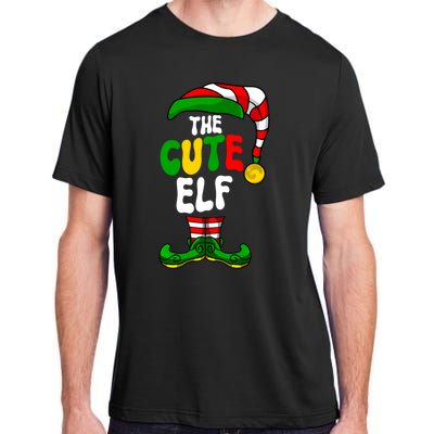 Cute Elf Pajama Matching Group Christmas Holiday Adult ChromaSoft Performance T-Shirt