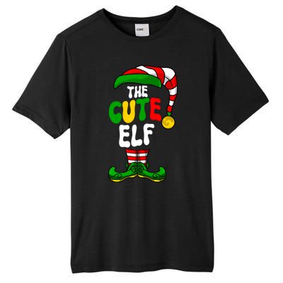 Cute Elf Pajama Matching Group Christmas Holiday Tall Fusion ChromaSoft Performance T-Shirt