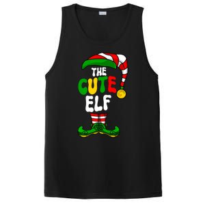 Cute Elf Pajama Matching Group Christmas Holiday PosiCharge Competitor Tank