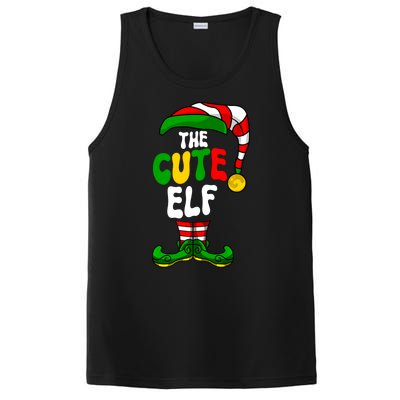 Cute Elf Pajama Matching Group Christmas Holiday PosiCharge Competitor Tank