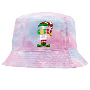 Cute Elf Pajama Matching Group Christmas Holiday Tie-Dyed Bucket Hat