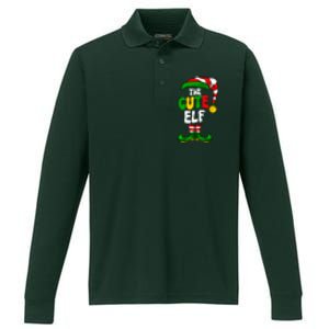 Cute Elf Pajama Matching Group Christmas Holiday Performance Long Sleeve Polo