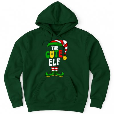 Cute Elf Pajama Matching Group Christmas Holiday Hoodie