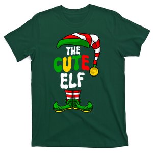 Cute Elf Pajama Matching Group Christmas Holiday T-Shirt