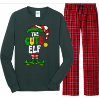 Cute Elf Pajama Matching Group Christmas Holiday Long Sleeve Pajama Set