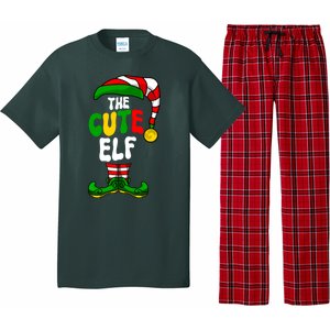 Cute Elf Pajama Matching Group Christmas Holiday Pajama Set