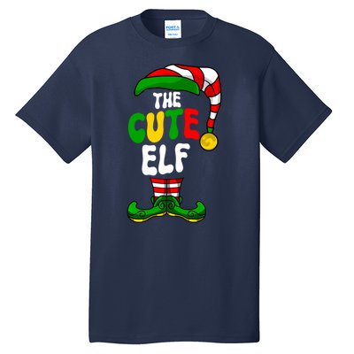 Cute Elf Pajama Matching Group Christmas Holiday Tall T-Shirt