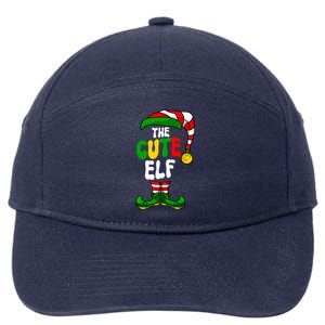 Cute Elf Pajama Matching Group Christmas Holiday 7-Panel Snapback Hat