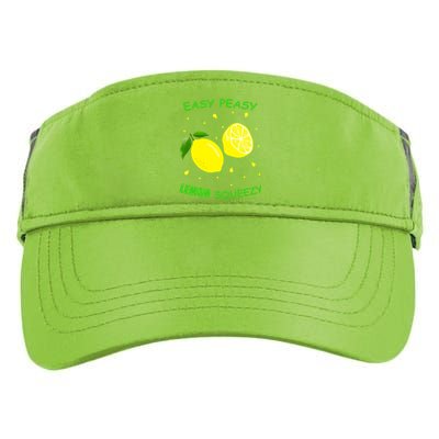 Cute Easy Peasy Lemon Squeezy Fun Summertime Lemonade Lover Gift Adult Drive Performance Visor