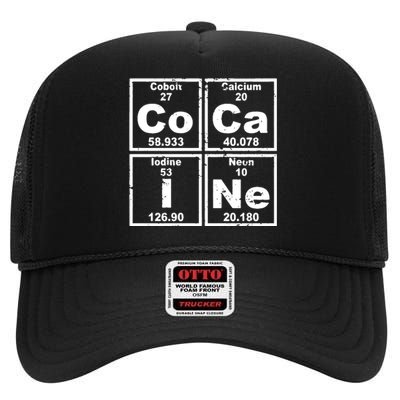 Cocain Element Party Disco Rude High Crown Mesh Back Trucker Hat