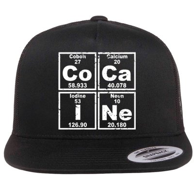 Cocain Element Party Disco Rude Flat Bill Trucker Hat