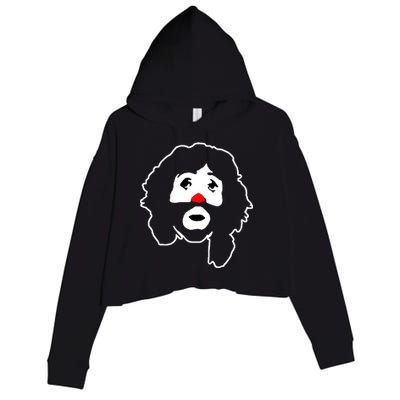 Cepillin Clown Red Nose Crop Fleece Hoodie