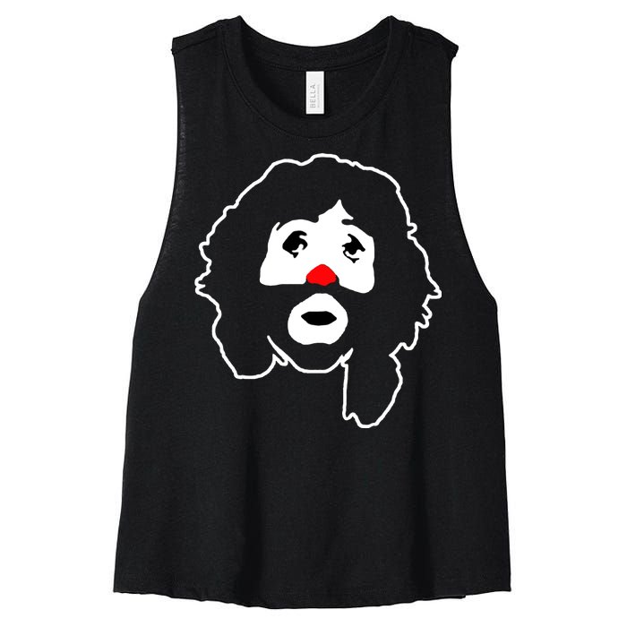 Cepillin Clown Red Nose Women's Racerback Cropped Tank