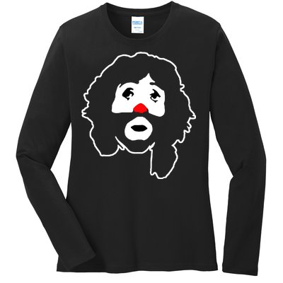 Cepillin Clown Red Nose Ladies Long Sleeve Shirt