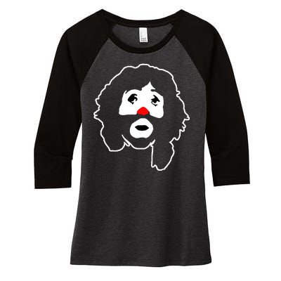 Cepillin Clown Red Nose Women's Tri-Blend 3/4-Sleeve Raglan Shirt