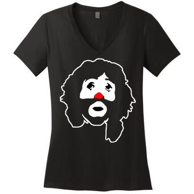 Cepillin Clown Red Nose Women's V-Neck T-Shirt