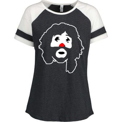 Cepillin Clown Red Nose Enza Ladies Jersey Colorblock Tee