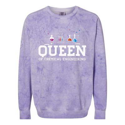 Chemical Engineering Queen Chemical Engineer Outfit Gift Colorblast Crewneck Sweatshirt