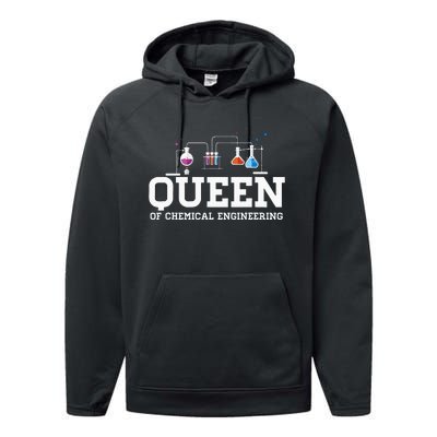 Chemical Engineering Queen Chemical Engineer Outfit Gift Performance Fleece Hoodie