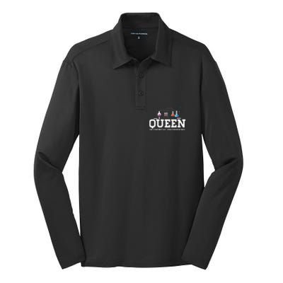 Chemical Engineering Queen Chemical Engineer Outfit Gift Silk Touch Performance Long Sleeve Polo