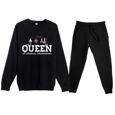 Chemical Engineering Queen Chemical Engineer Outfit Gift Premium Crewneck Sweatsuit Set