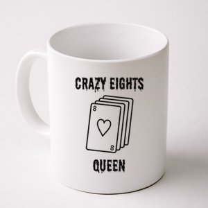 Crazy Eights Queen Card Game Playing Halloween Spooky Coffee Mug