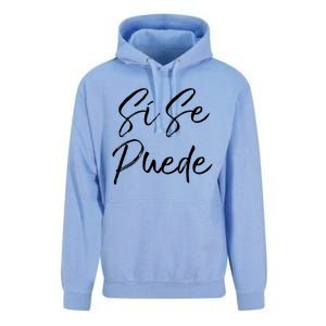 Cute Español Quote Spanish Feminist Sí Se Puede Great Gift Unisex Surf Hoodie