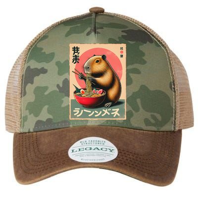 Capybara Eating Ramen Noodles Japanese Art Capybara Legacy Tie Dye Trucker Hat