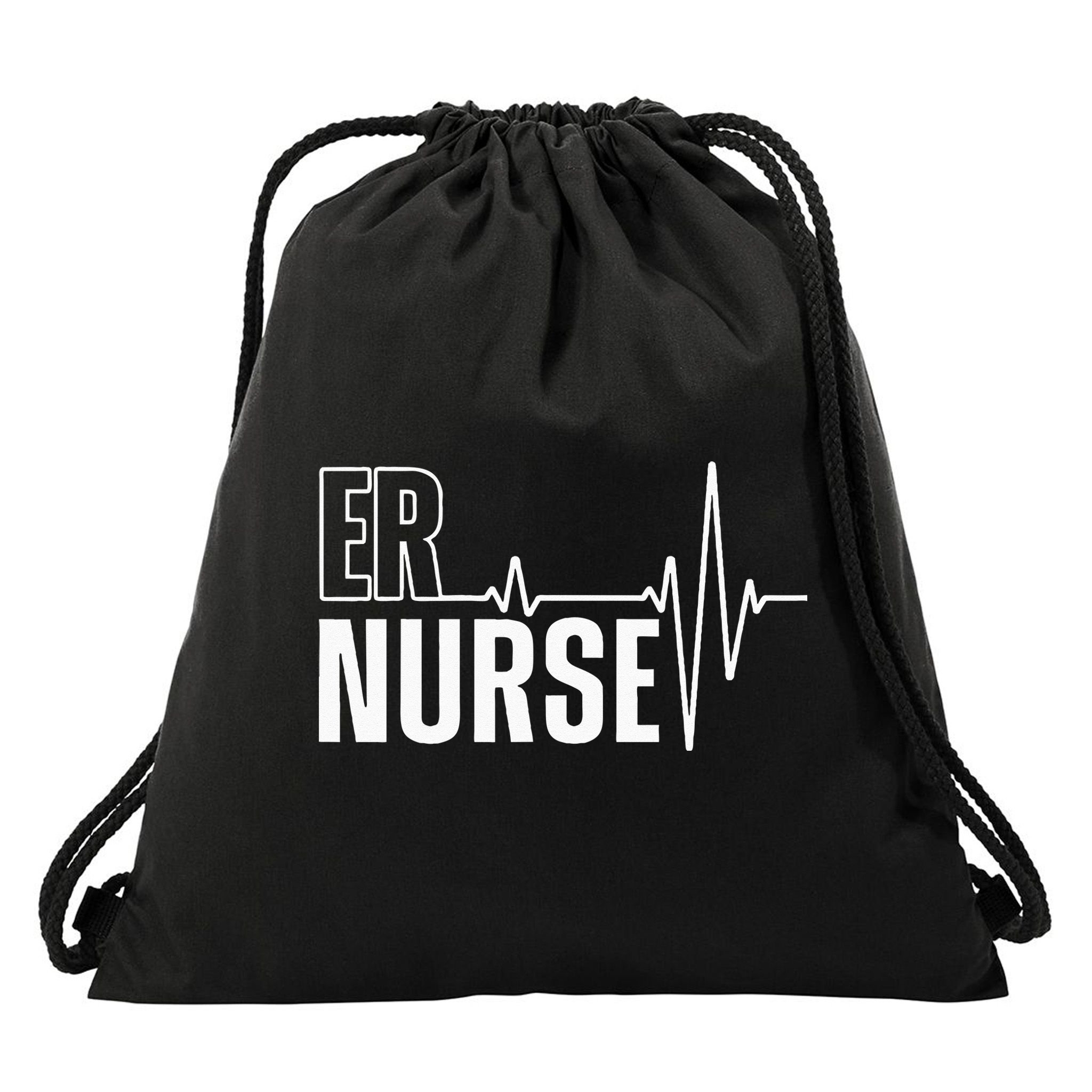 Cool Emergency Room Nurse Design For Men Women ER Nursing Drawstring Bag