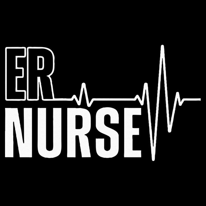 Cool Emergency Room Nurse Design For Men Women ER Nursing Drawstring Bag