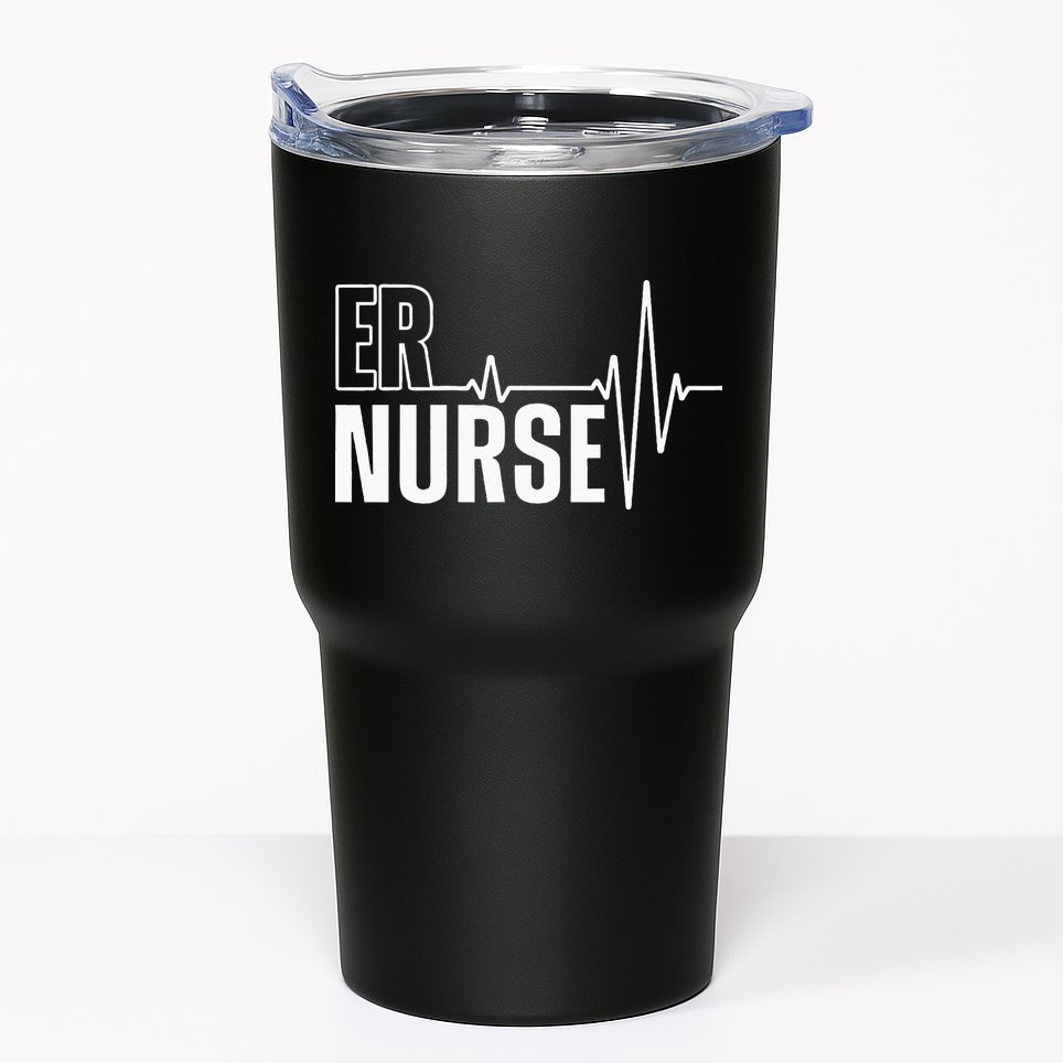 Cool Emergency Room Nurse Design For Men Women ER Nursing Tumbler