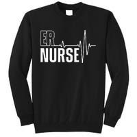 Cool Emergency Room Nurse Design For Men Women ER Nursing Tall Sweatshirt