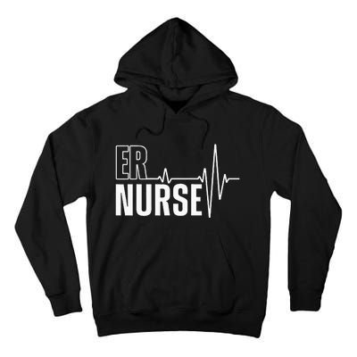 Cool Emergency Room Nurse Design For Men Women ER Nursing Tall Hoodie