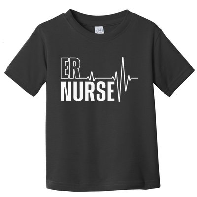 Cool Emergency Room Nurse Design For Men Women ER Nursing Toddler T-Shirt