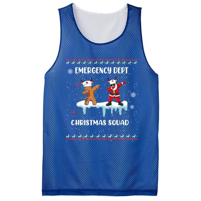 Christmas Emergency Room Departt Er Nurse Xmas Dept Squad Gift Mesh Reversible Basketball Jersey Tank