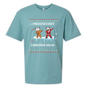 Christmas Emergency Room Departt Er Nurse Xmas Dept Squad Gift Sueded Cloud Jersey T-Shirt